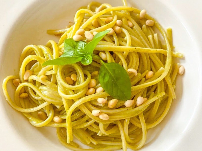 Pasta with Basil and Pine Nut&nbsp;Pesto