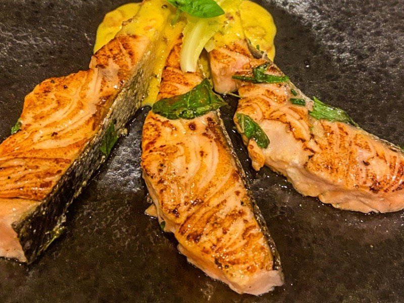 Salmon With Creamy Mustard&nbsp;Sauce